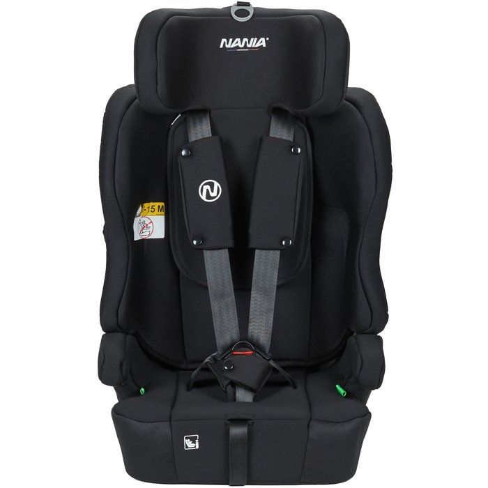 Siege auto - NANIA - LIMA - Groupe 1/2/3 - 76-150 cm - Isofix - I-Size - Réducteur - Noir