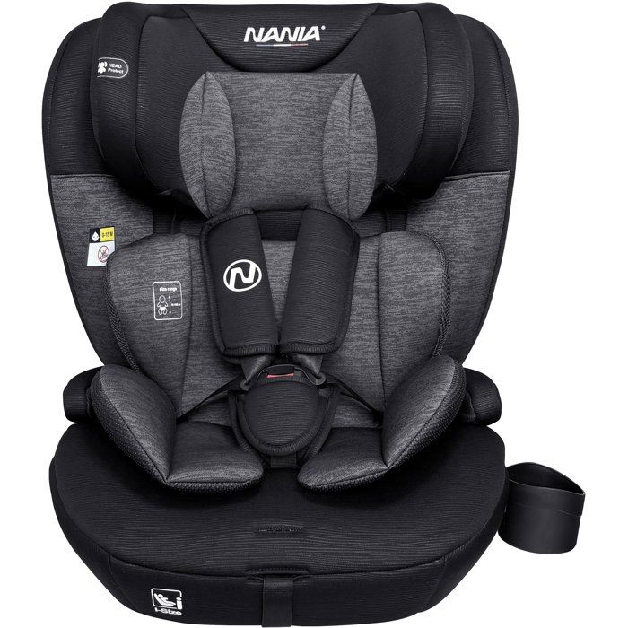 Siege auto isofix - NANIA - MILANO - Groupe 1/2/3 - I-size - Avec réducteur - Noir