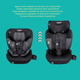Siege auto isofix - NANIA - MILANO - Groupe 1/2/3 - I-size - Avec réducteur - Noir