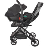 NANIA - Poussette combinée 2-en-1 avec siege auto Rimini - MYLA - 4 roues - Noir
