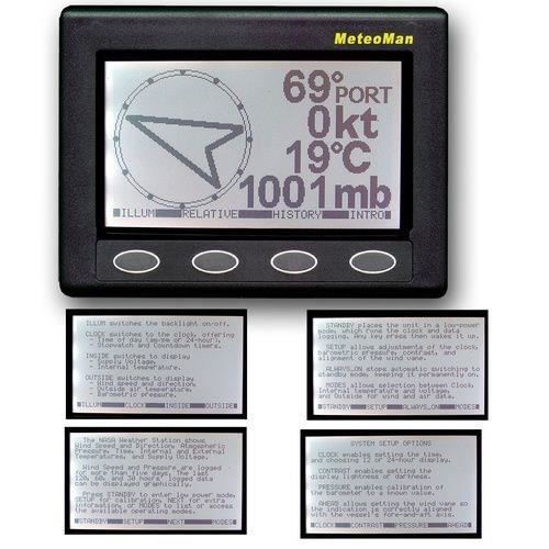 Barometre électronique - NASA - MeteoMan - Noir - Plastique - Navigation en bateau