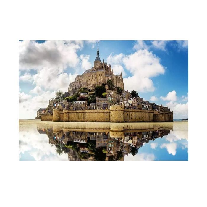 Puzzle 1000 pieces L'Abbaye du Mont Saint Michel, Des racines et des ailes, Nathan, Des 14 ans, 41170561