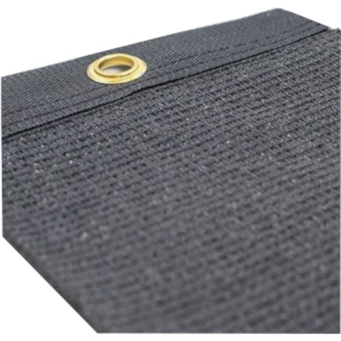 Brise-vue - NATURE -  1 x 3 m - Occultant 5/5 - HDPE 350 g/m˛ - Anthracite