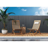 Canisse PVC double face - NATURE - 1 x 3 m - 1600 g/m˛ - Occultant 4/5 - Anti-UV - Anthracite