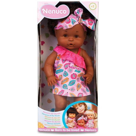 Poupée Nenuco Afro Style 35 cm - Fonction boit et fait pipi - Pour enfants a partir de 2 ans