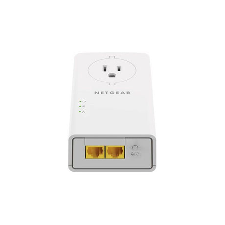 NETGEAR Pack de 2 adaptateurs CPL 2000 Mbit/s- 2 ports 10/100/1000 RJ45 - Avec prise intégrée PLP2000-100FRS