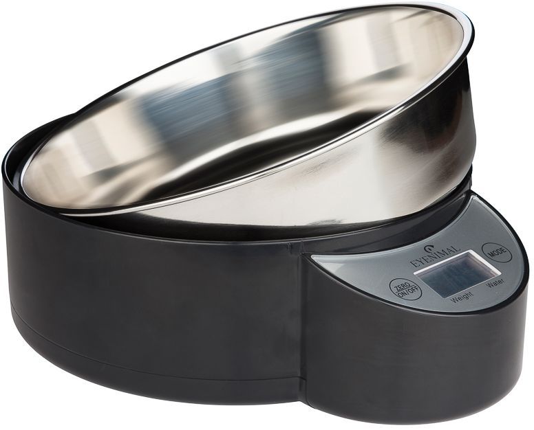 Gamelle avec balance integrée - EYENIMAL - INTELLIGENT PET BOWL - XL - 1,8 L - Noir