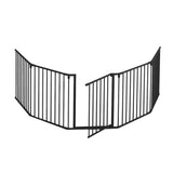 NORDLINGERPRO Barriere Pare feu pliable avec portillon  protection feu cheminée et poele