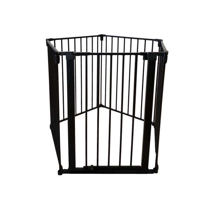 NORDLINGERPRO Barriere Pare feu pliable avec portillon  protection feu cheminée et poele