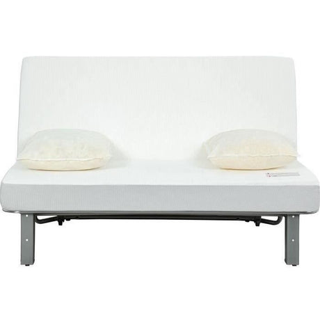 Banquette BZ NUAGE 3 places - Tissu Gris - Matelas SIMMONS - Couchage 188x138 cm