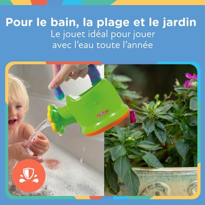Jouet de bain - NUBY - Arrosoir amusant - Des 12 mois - Vert