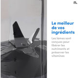 Blender - NUTRIBULLET Combo - NBF500DG - 1200 Watt - Pichet 1.65L - 2 tasses et 2 couvercles de voyage inclus - Noir - Sans BPA