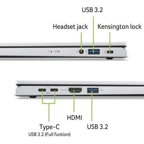 PC Portable ACER Aspire Go 15 : Win 11 - 15.6'' FHD - Intel Core 3 N355 - RAM 8Go - 512Go SSD