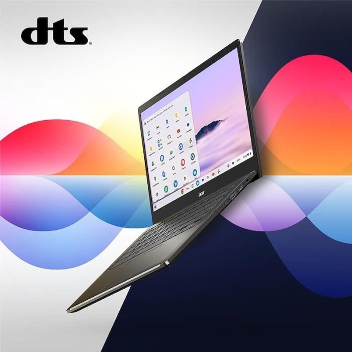 Ordinateur Portable ACER Chromebook Plus 514 : Chrome OS - 14 FHD IPS - Intel Core i3-N305 - RAM 8Go - 512Go SSD