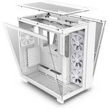 Boitier moyen-tour - NZXT - H9 Elite - Verre trempé - Support RGB - Blanc
