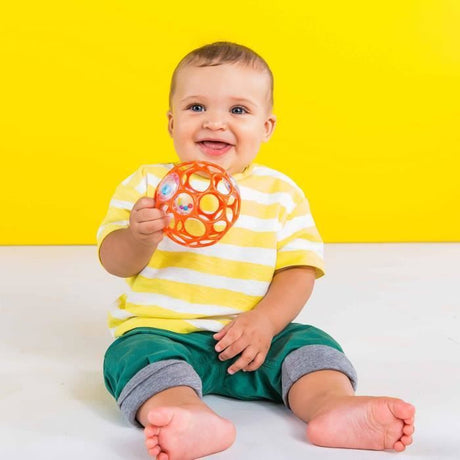 BRIGHT STARS, Oball Hochet facile a saisir Jouet pour nourrissons sans BPA, 0M+