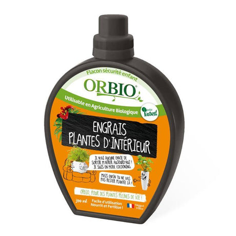 Engrais plantes d'intérieur - ORBIO - Plantes d'Intérieur - Nourrit les plantes - Favorise la croissance
