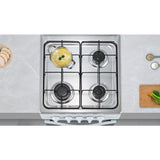 Cuisiničre ŕ gaz - OCEANIC - OCEACG5055GW - 4 feux  - 7700 W - Blanc