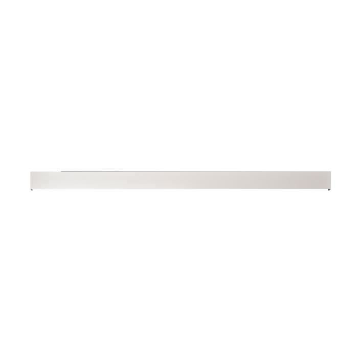 OPTIMUM - Kit porte coulissante + rail + bandeau pret a peindre - H.204xL.83xP.4 cm - Blanc