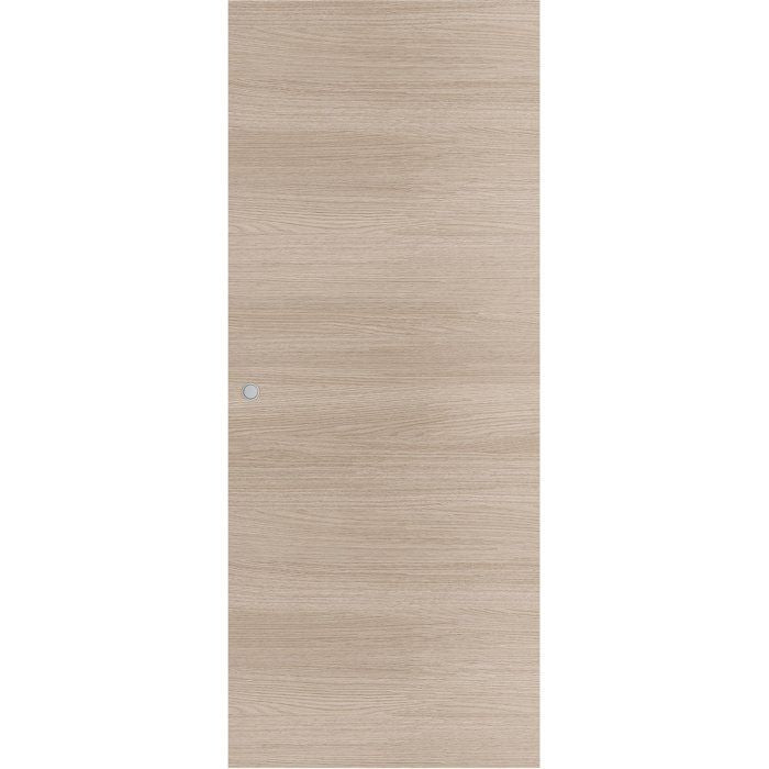 Porte coulissante - Chene blond - H 204 x Ep 3,8 x L 83 cm - Non percée