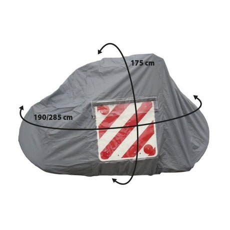 Bâche de protection - OPTIMA - Polyester enduit imperméable 110 g/m˛ -  2 sangles réglables incluses - Pour 2-3 vélos