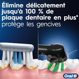 Oral-B Pro Series 1 Brosse a dents électrique bleue, Sensitive Clean, 1 Brossette, Capteur de pression pour protéger les gencives
