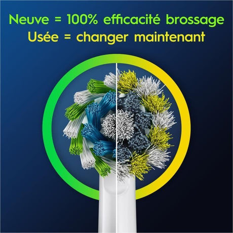 Oral-B Brossettes x4 Pro Cross Action pour brosse a dents, Pack de 4 unités