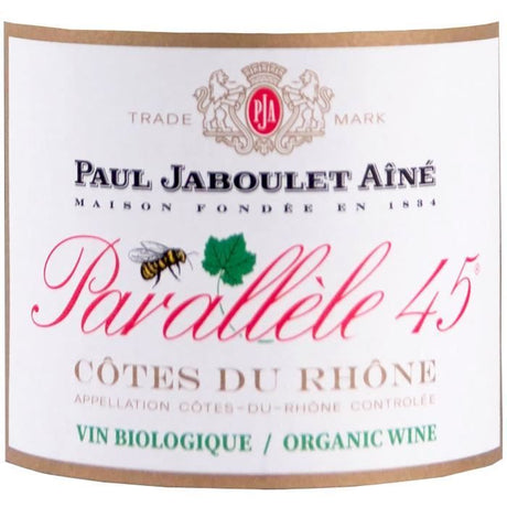 Maison Paul Jaboulet Ainé Parallele 45 Côtes du Rhône - Vin rouge de la Vallée du Rhône - Bio 2024