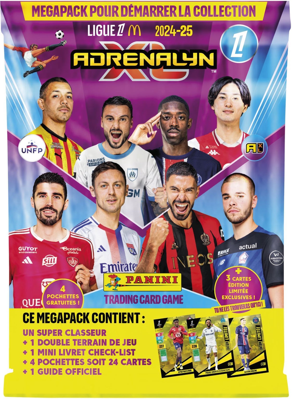 Starter pack - PANINI - Adrenalyn XL Ligue 1 McDonald's 2024-2025 - Classeur et cartes