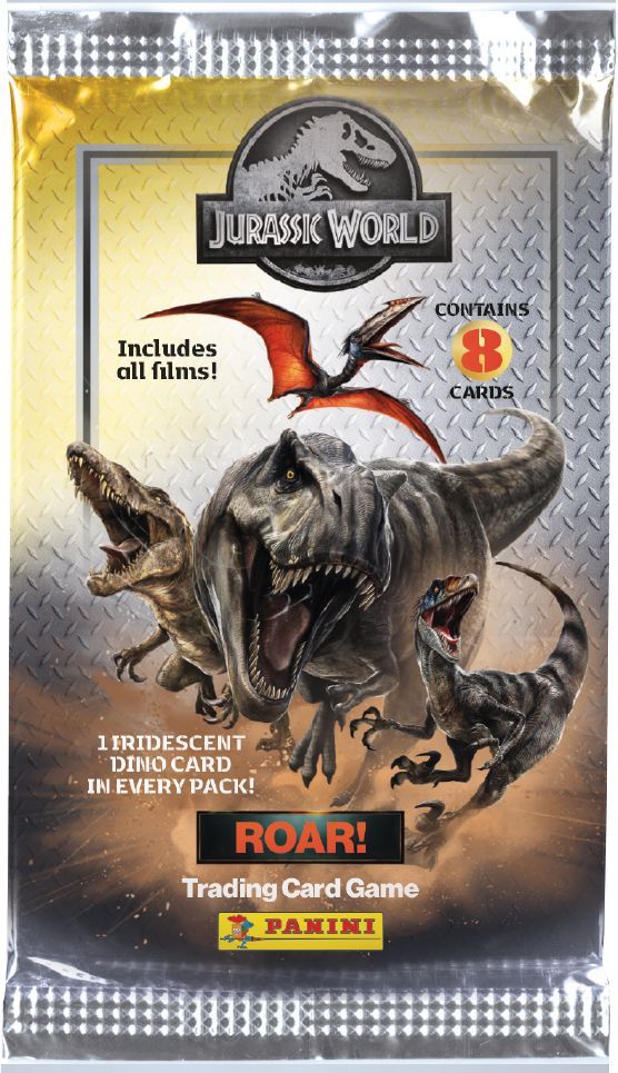 Boîte de 18 pochettes - PANINI - JURASSIC WORLD 4 TCG - 144 cartes + carte edition limitée n°2