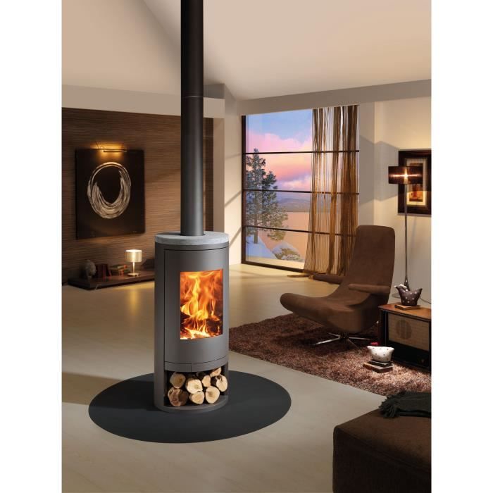 Poele a bois - PANADERO - Sydney Ecodesign - 7,4 kw - Bűches 50 cm