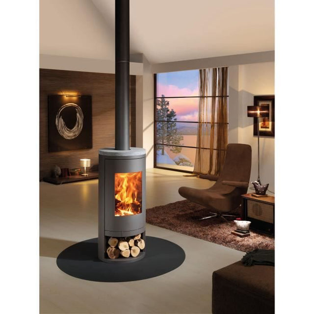 Poele a bois - PANADERO - Sydney Ecodesign - 7,4 kw - Bűches 50 cm