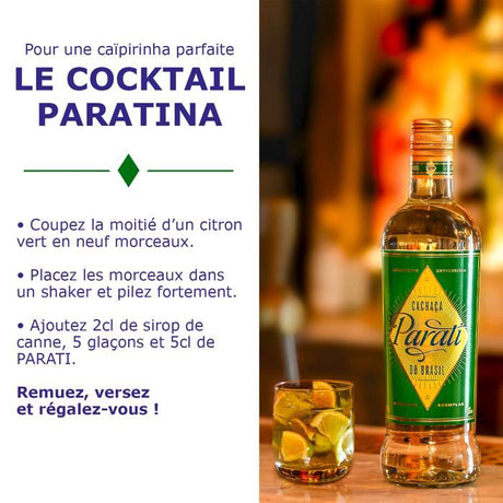 PARATI - Cachaça - Origine : Brésil - 38% Alcool - Bouteille 70 cl