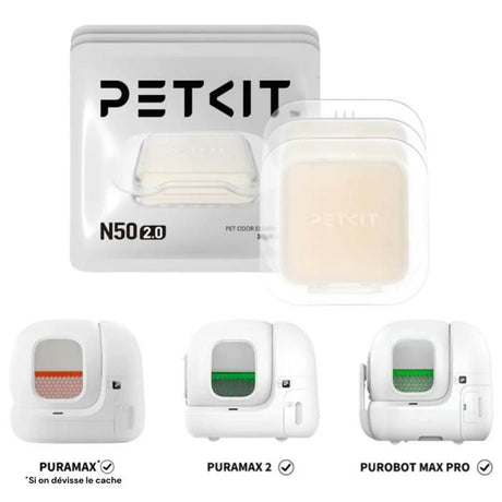 Lot de 3 désodorisants - PETKIT - N50 2.0 - Pour litiere automatique PURAMAX 2