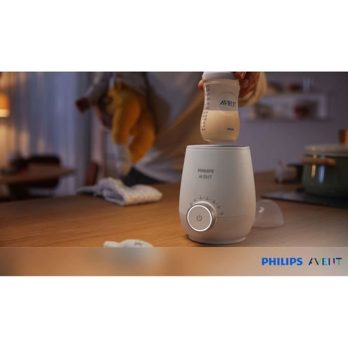 Chauffe-biberon électrique - PHILIPS AVENT - Réchauffe uniforme - Technologie bain marie - Minuterie - Arret automatique