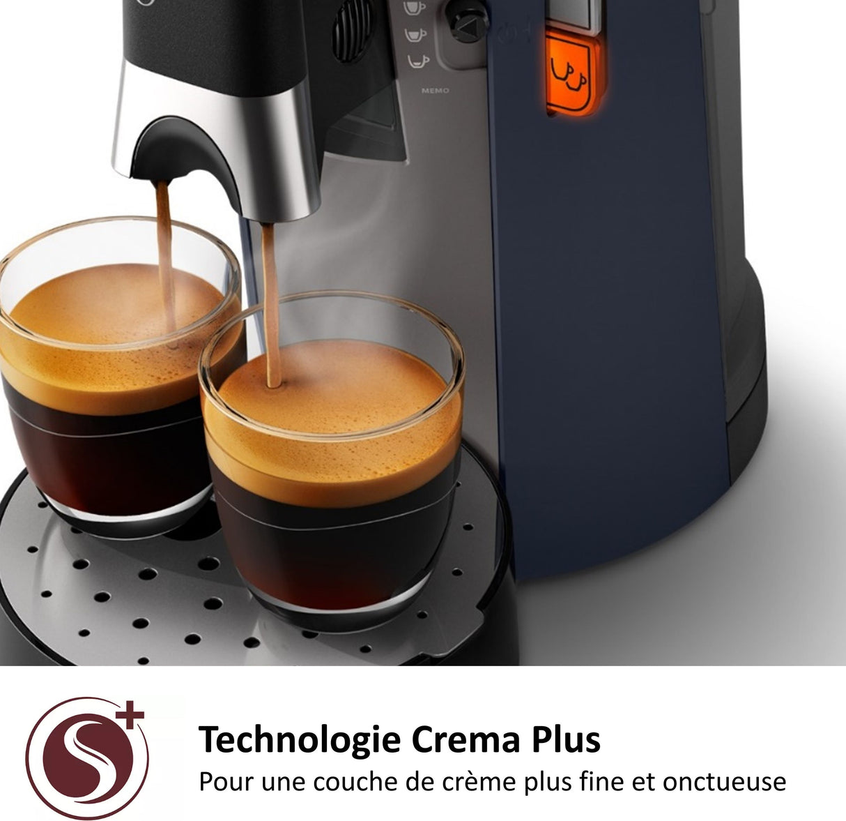 Cafetiere a dosette - PHILIPS - Senseo - CSA240 - Select bleu