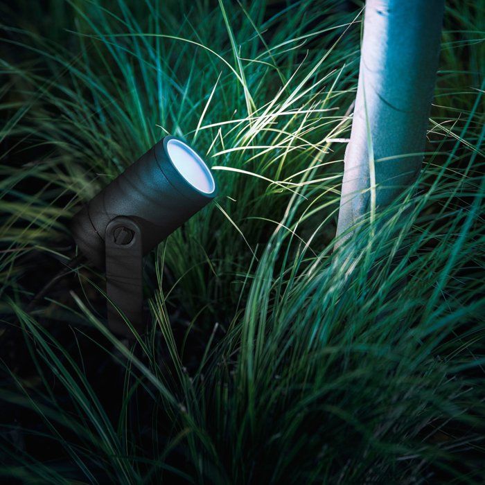 Projecteur de jardin - PHILIPS HUE - Lily - Lumiere blanche et colorée - Noir - Basse tension - Extension - IP67