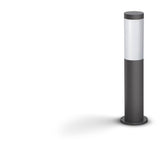 Lampadaire extérieur sur poteau - UTRECHT - Poteau anthracite - 1x20 W - Haute tension