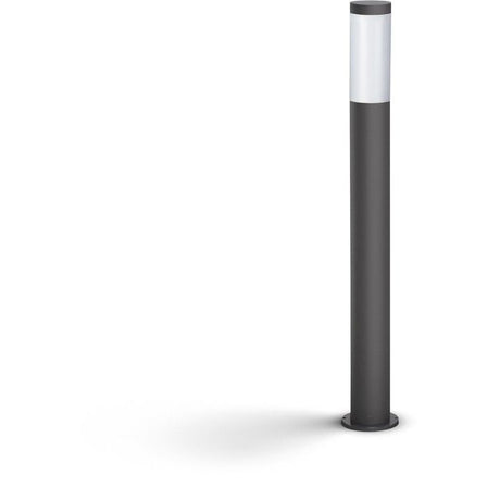 Lampadaire extérieur sur poteau - UTRECHT - Poteau anthracite - 1x20 W - Haute tension