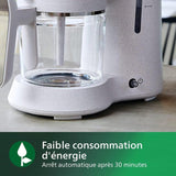 Cafetiere filtre - PHILIPS - HD5120/00 - Collection Eco-Conscious - 1.2L - 1000W - Creme