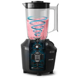 Blender mixeur - PHILIPS - HR2041/41 - Série 3000 avec gourde - 450W -1.9L - Noir