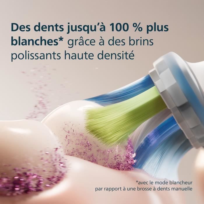 Lot de 4 tetes de brosse - PHILIPS - HX9044/87 - C3 white
