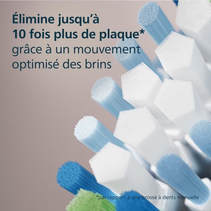 Lot de 4 tetes de brosse - PHILIPS - HX9044/88 - C3 black