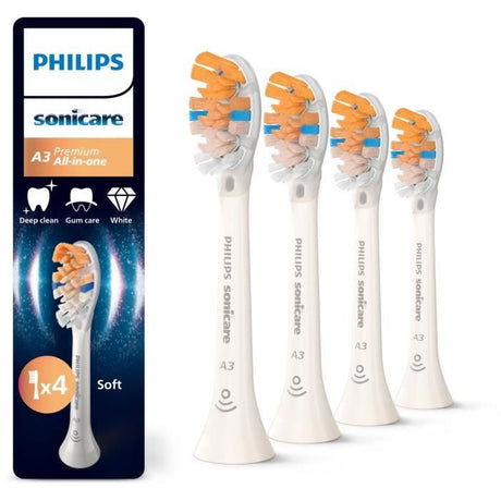 Lot de 4 tętes de brosse - PHILIPS - HX9094/87 - A3 white