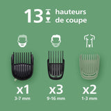 Tondeuse multifonction 11-en-1 étanche - PHILIPS - Series 5000 MG5941/15 - 120 min - Sans fil - Gris clair