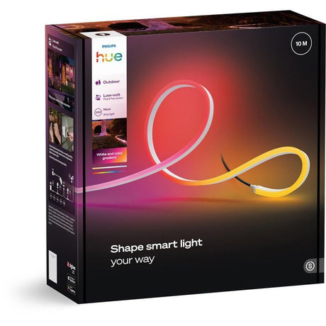 Ruban LED - PHILIPS HUE - Neon extérieur - 10 metres - 1100 lm - Ambiance -  Aujustable - Résistant - Base tension