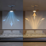 Ventilateur de plafond - Philips - Olas - Pales fixes - Diametre 106 cm - Blanc/Bois - LED intégrée + télécommande