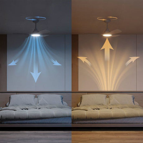 Ventilateur de plafond - Philips - Pales fixes - Lumiere blanche réglable - Blanc - télécommande incluse