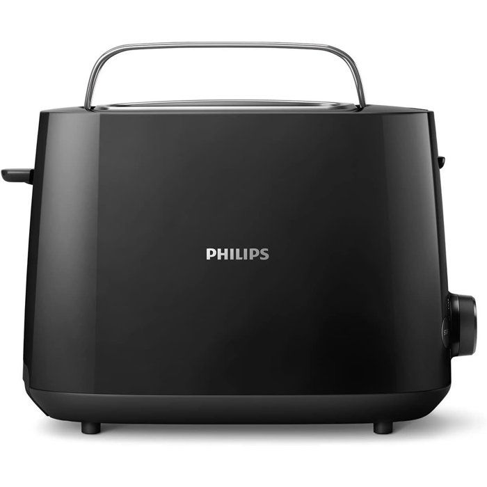 Grille-pain - PHILIPS - HD2581/90 - Collection Daily petit déjeuner - 2 fentes - 830W - Noir