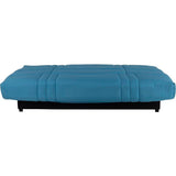 Banquette Clic-clac - 3 places - Tissu Bleu canard - 190 x 90 x 92 cm - PIXIE
